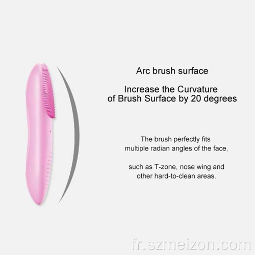 Brosse nettoyante pour le visage en silicone sonique à chargement sans fil